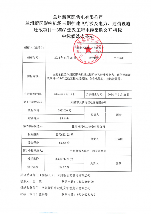 蘭州新區(qū)影響機(jī)場(chǎng)三期擴(kuò)建飛行涉及電力、通信設(shè)施遷改項(xiàng)目--35kV遷改工程電纜采購(gòu)中標(biāo)候選人公示_00.png